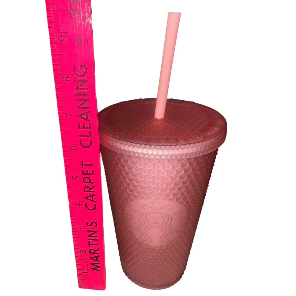 2022 Starbucks Soft Touch Pink Lemonade Jelly Studded 16 Oz Tumbler Valentine's